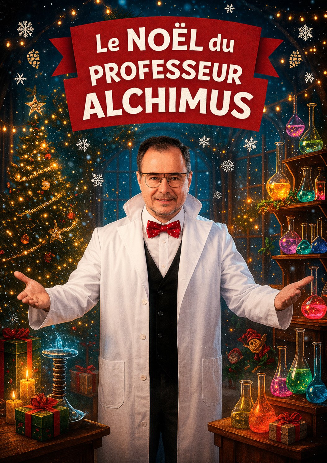 Affiche du spectacle Le Noël du Professeur Alchimus